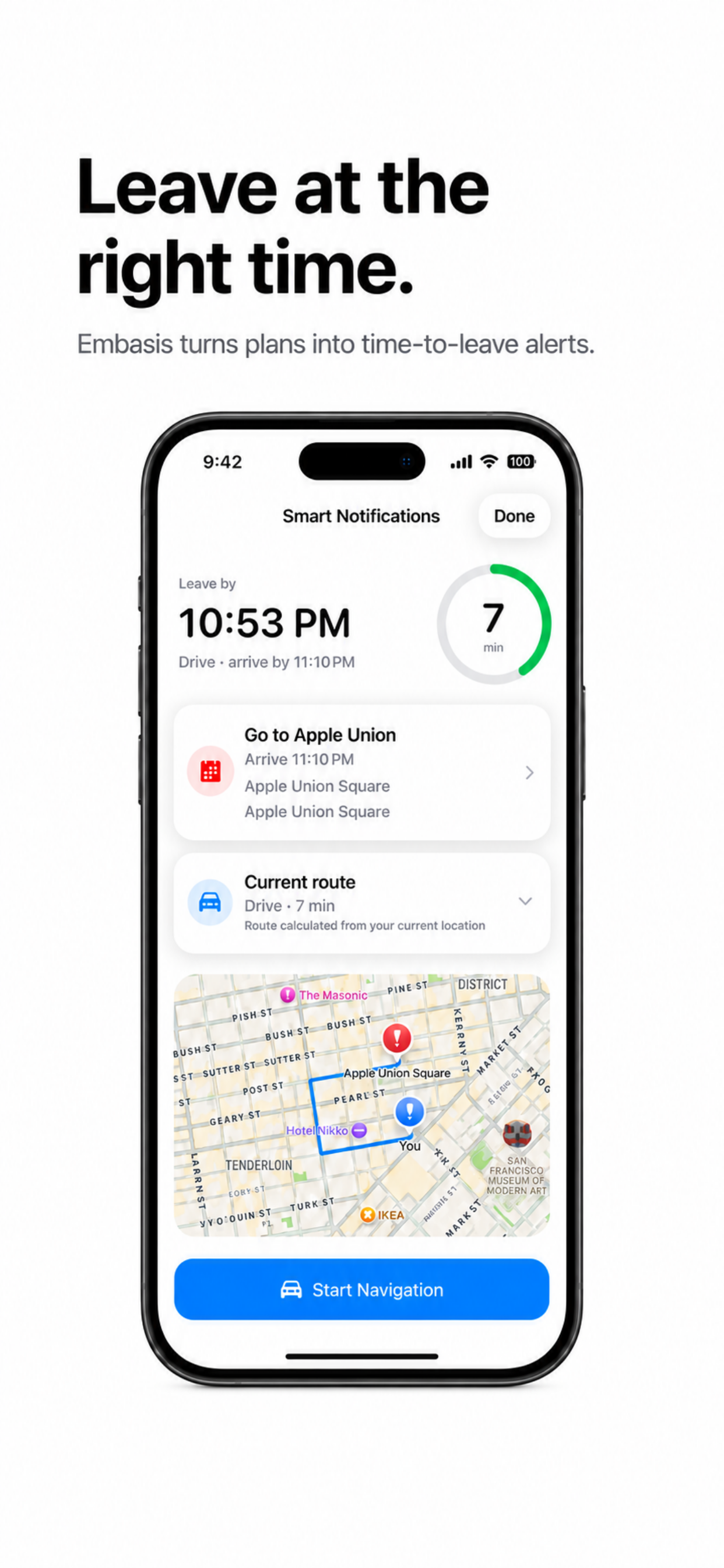 Smart Notifications & ETA