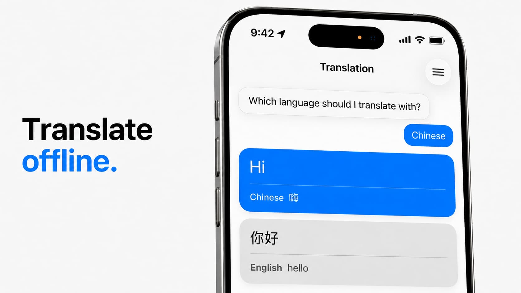 Offline Translation