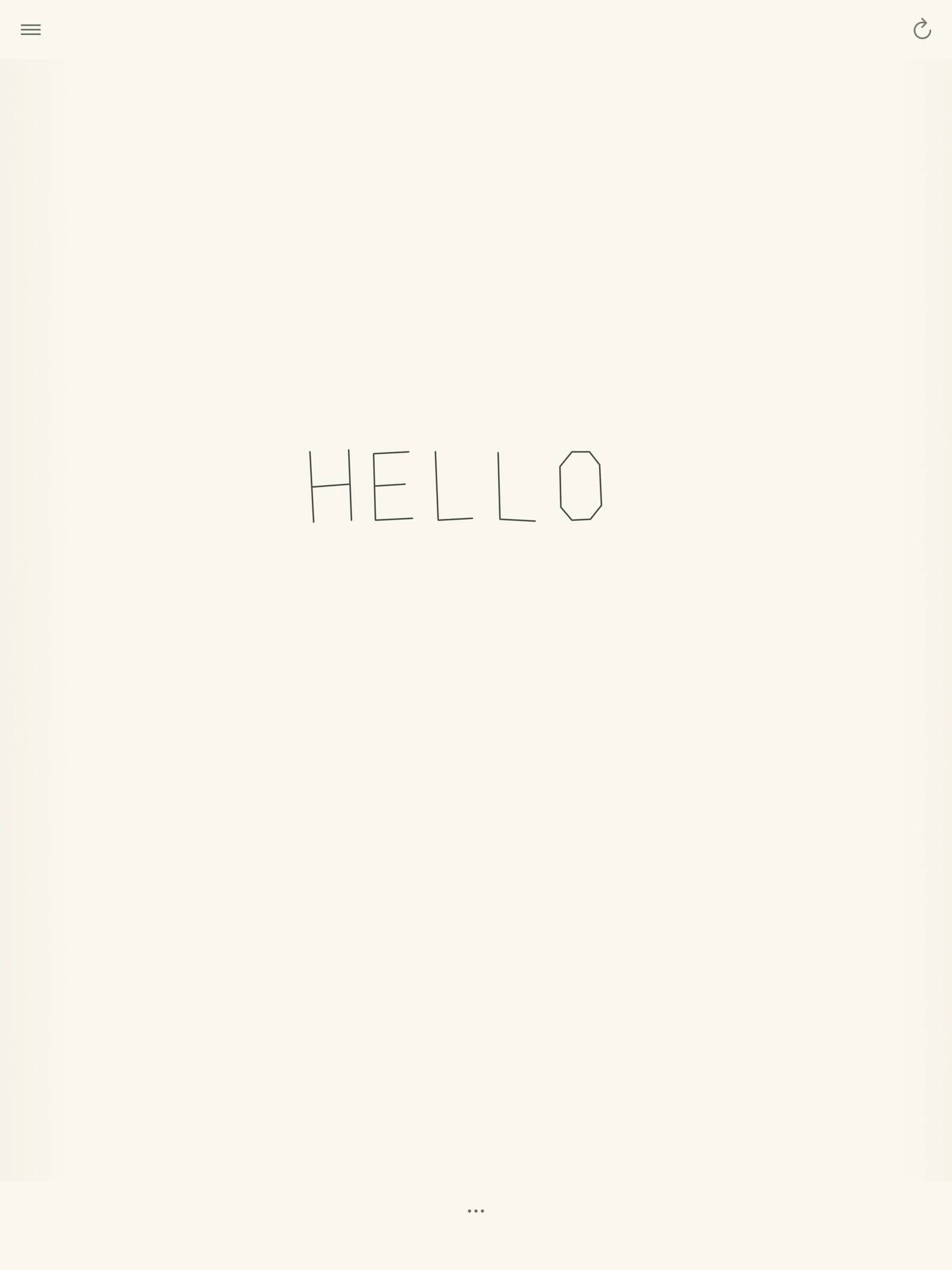 A handwritten hello on Embasis Paper's quiet sheet